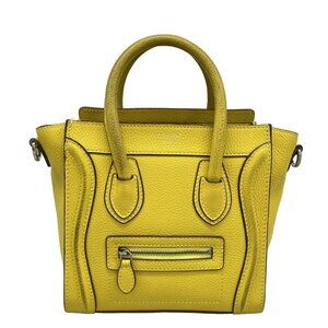 CELINE Luggage Nano Shopper - Yellow Leather Handbag